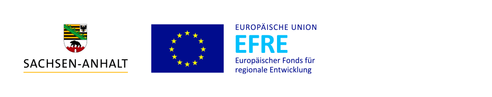 Logoleiste Sachsen-Anhalt und Europäischer Fonds für regionale Entwicklung
